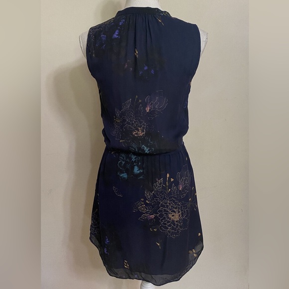 Babaton Aritzia Benedict dress XS sleeveless navy floral - Picture 4 of 7